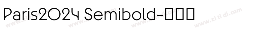 Paris2024 Semibold字体转换